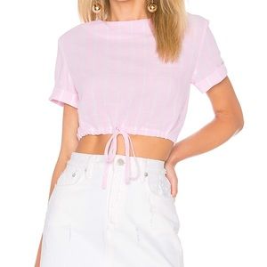 REVOLVE cropped shirt